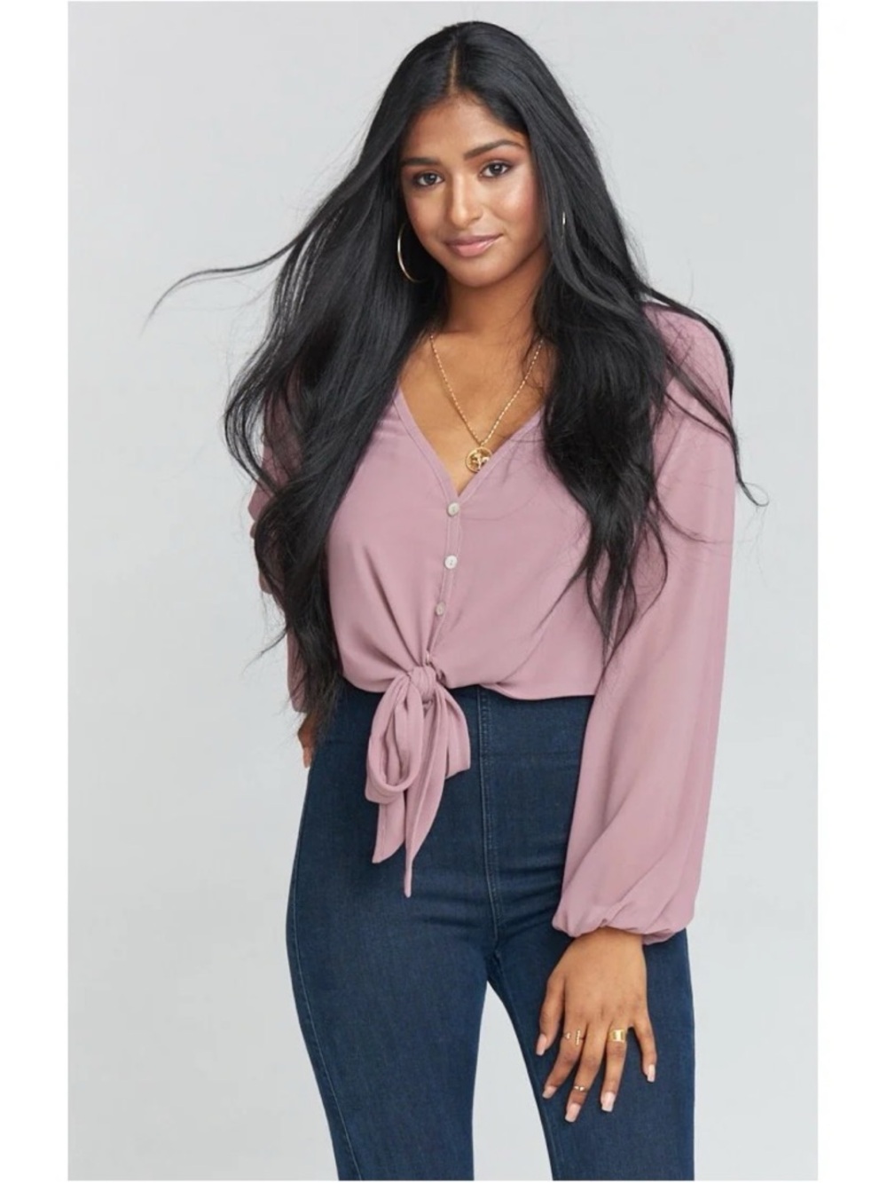 Show Me Your Mumu Tatum Tie Top Medium